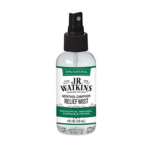 J.R. Watkins Menthol Camphor Relief Mist - Natural Vapor Blend for Comfort - 4 oz