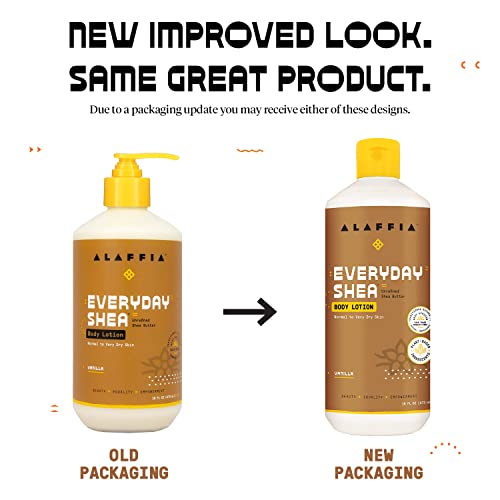 Alaffia EveryDay Shea Body Lotion - Deep Moisture for Dry Skin, Fair Trade Ingredients - 16 Fl Oz