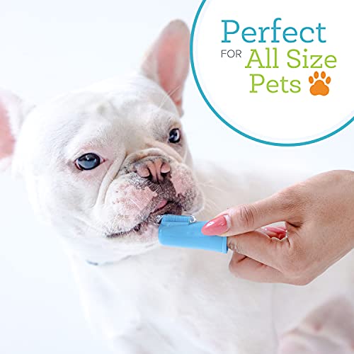 Oxyfresh Premium Dog Toothbrush - Gentle Plaque & Tartar Removal, 6 Soft Finger Brushes