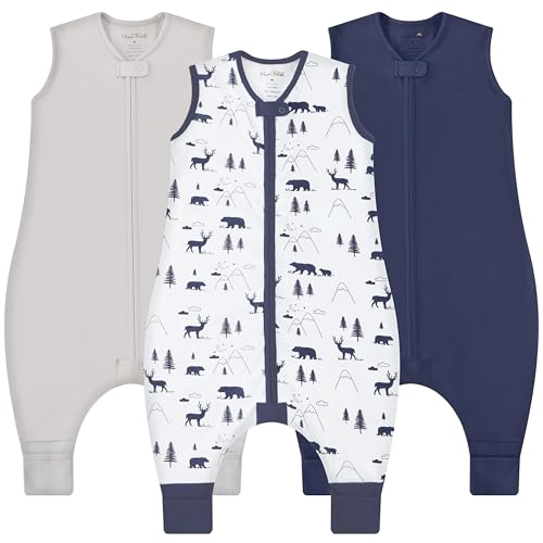 Mama Cheetah Baby Sleep Sack - 0.5 TOG Organic Cotton, Safe & Cozy for Crawlers & Walkers - 3-4T