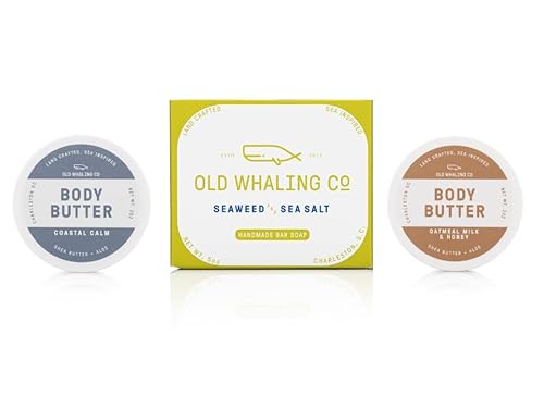Old Whaling Co Bath & Body Gift Set - Gentle Ingredients, Travel-Friendly, 3 Scents - 3 pcs