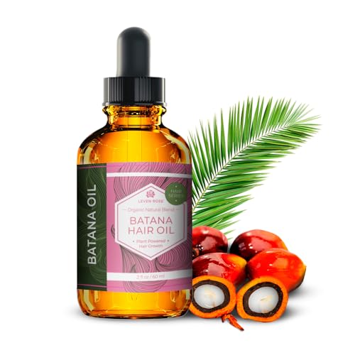 Leven Rose Batana Oil Hair Serum - Promotes Growth, Repairs Damage, Chemical-Free - 2 oz