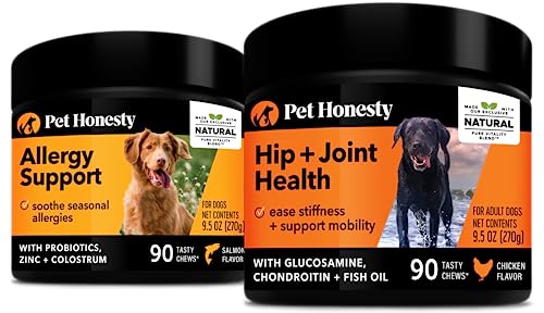 PetHonesty Allergy Support & Joint Health Chews - Immune & Joint Support, Chicken Flavor - 90ct
