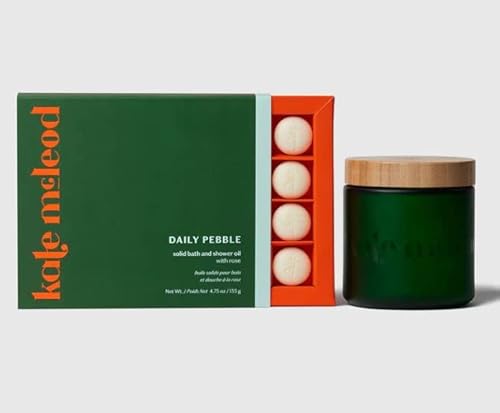 Kate McLeod Body Care Set - Deep Conditioning Bath & Shower Oil, Natural Exfoliants - 4.75oz