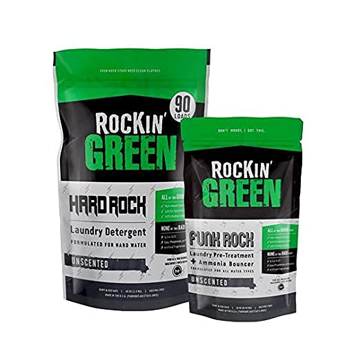 Rockin’ Green Laundry Detergent Bundle - Hypoallergenic, Plant-Based, Vegan - 61oz Total