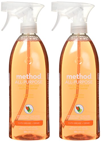 Method All-Purpose Cleaner Spray - Plant-Based, Biodegradable, Citrus Scent - 2 Pack, 28oz Each