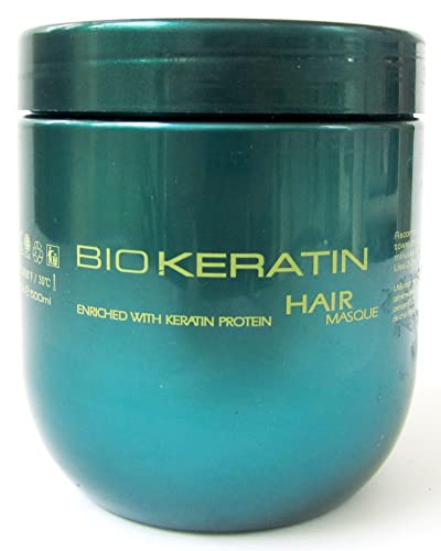 Bio PureOils Keratin Hair Mask - Nourishes & Restores Elasticity, Paraben-Free - 16.9 fl oz