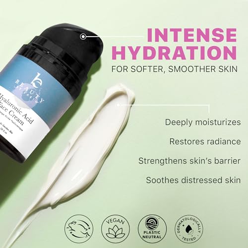 Hyaluronic Acid Face Moisturizer - Deep Hydration, Anti-Aging, Organic Ingredients - 4oz