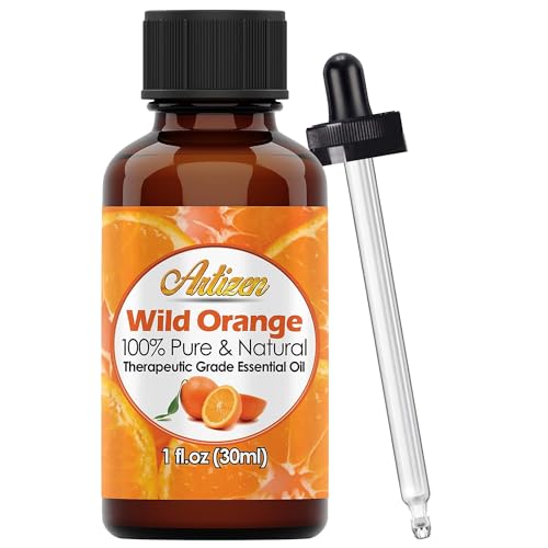Artizen Wild Orange Essential Oil - 100% Pure, Therapeutic Grade, 30ml Glass Bottle