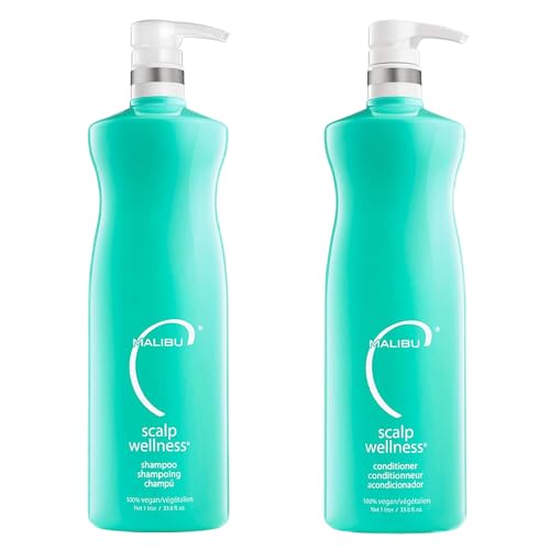 Malibu C Scalp Wellness Shampoo & Conditioner Set - Nourishing Care with Vitamin C - 33.8oz