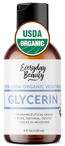 100% Organic Glycerin - Intense Hydration for Skin & Hair, USDA Certified - 4 Fl Oz