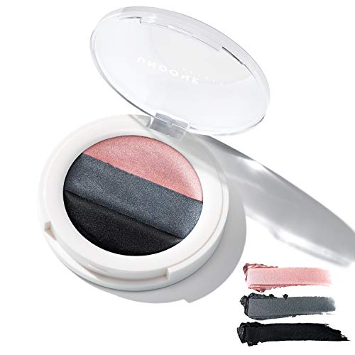 UNDONE BEAUTY 3-in-1 Cream Eye Palette - High Pigment Eyeshadow & Liner, Paraben-Free - Dovetail