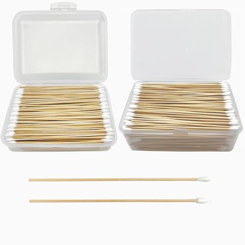 Natural Cotton Swabs - Durable, Versatile Applicators for Makeup & Cleaning - 900ct