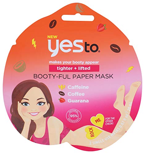 Yes To Booty-Ful Body Care Set - Tighter, Lifted Look with Caffeine & Coffee - 1 Mask