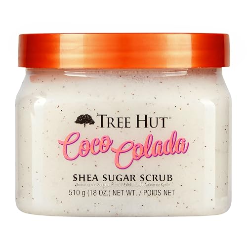 Tree Hut Body Scrub - Ultra Hydrating Exfoliation, Vegan Formula, Coconut Pineapple Scent - 18oz