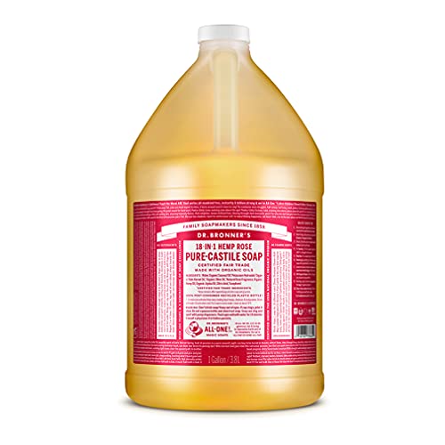 Dr. Bronner's Pure-Castile Liquid Soap - Organic, Fair Trade, Multi-Use, Vegan - 1 Gallon