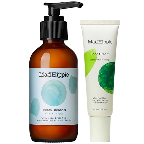 Mad Hippie Skin Care Set - Anti-Aging Face Cream & Cleanser with Niacinamide, 2 Pieces