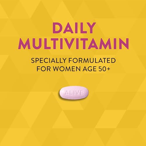 Nature's Way Alive! Women's 50+ Multivitamin - Supports Heart, Brain, Bones - 130 Tablets
