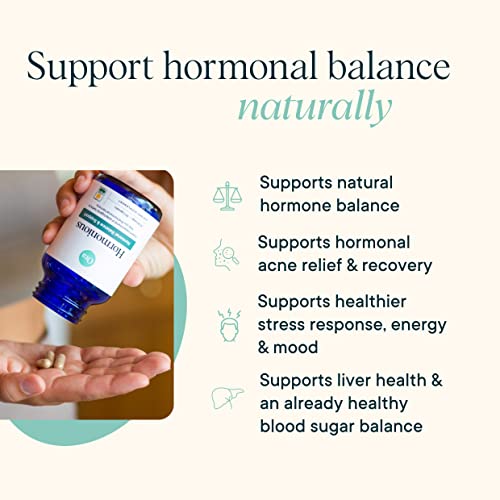 Ora Organic Hormone Balancing Supplement - Supports Skin, Mood, Energy & PMS - 90 Capsules