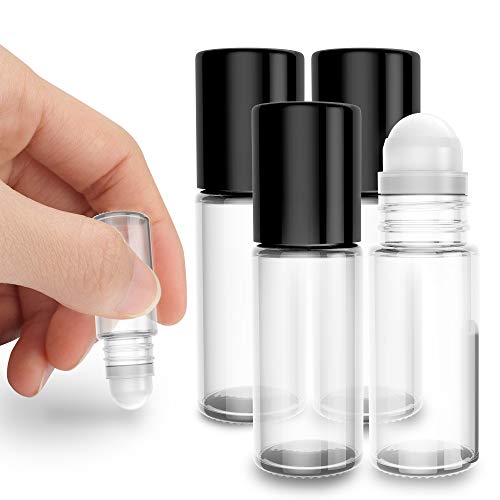 Onisavings Refillable Glass Roll-On Bottles - Durable, Leak-Proof, 30ml, Pack of 4