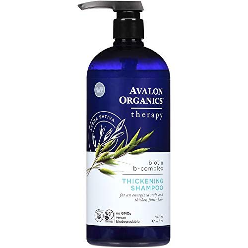 Avalon Organics Thickening Shampoo - Boosts Volume, Vegan & Biodegradable - 32oz