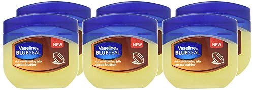 Vaseline Cocoa Butter Petroleum Jelly - Nourishing, Pure & Travel-Friendly - 1.7 Oz, Pack of 6