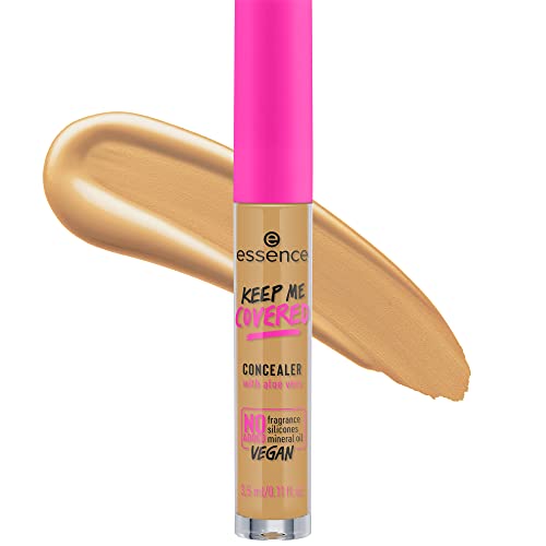 essence Keep Me Covered Concealer - Lightweight, Non-Comedogenic, Moisturizing - 80 Warm Buff