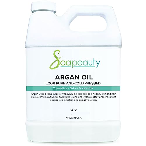 Soapeauty Argan Oil - Nourishing Moisturizer for Skin & Hair, 100% Pure - 32 fl oz