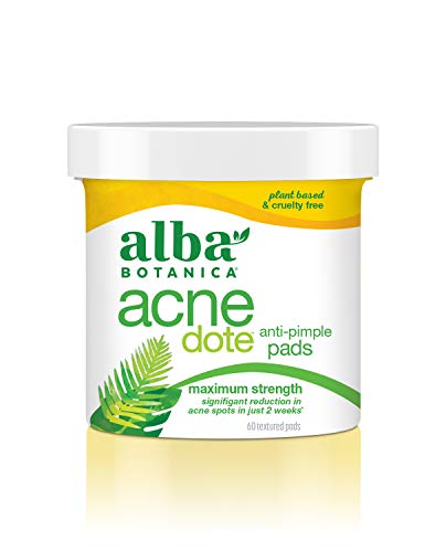 Alba Botanica Blemish & Acne Treatment - 2% Salicylic Acid, Oil-Free, Vegetarian - 60 Pads