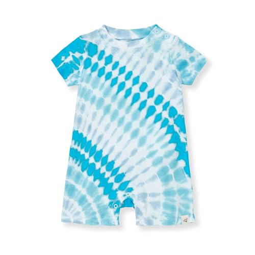 Burt's Bees Baby Boys Romper - Soft 100% Organic Cotton, Breathable Design, Sizes Newborn to 24M