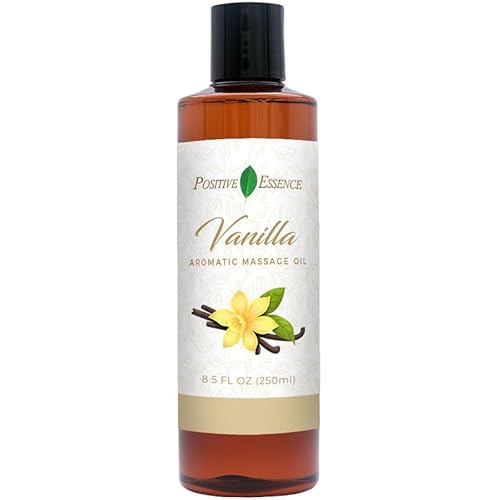Luxury Vanilla Massage Oil - All-Natural Jojoba & Almond, Deep Relaxation - 8oz