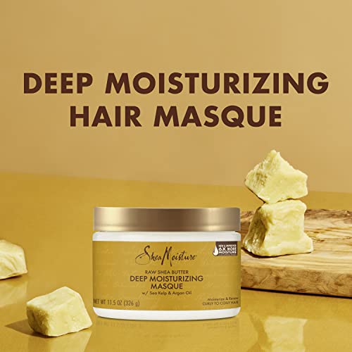 SheaMoisture Hair Mask - Deep Conditioner for Moisture & Renewal, Organic Ingredients - 11.5 fl oz