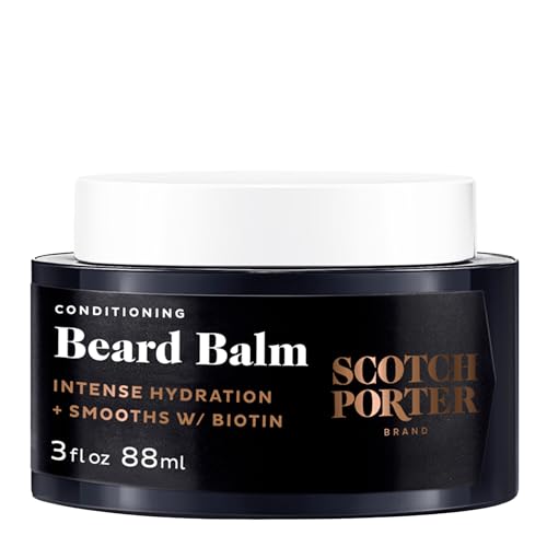 Scotch Porter Beard Balm - Smooth, Moisturize & Promote Growth - Original Scent, 3 oz