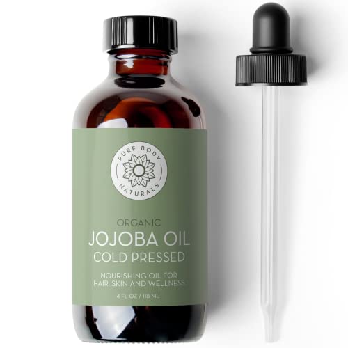 Pure Body Naturals Jojoba Oil - Natural Moisturizer, Vitamin E Rich, 4 Fl Oz - 100% Pure