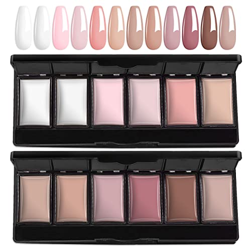 AIMEILI Hema-Free Gel Nail Polish Set - Vibrant Colors, Long-Lasting, Includes 12 Shades & Brushes