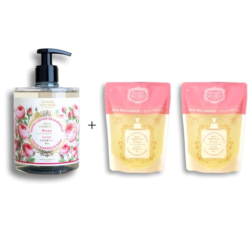 Panier des Sens Liquid Hand Soap - Moisturizing with Coconut Oil, 97% Natural - 50.7 Fl. oz