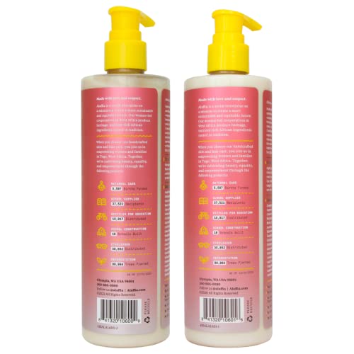Alaffia Beautiful Curls Shampoo & Conditioner Set - Hydrates & Defines Curls, 12oz Each