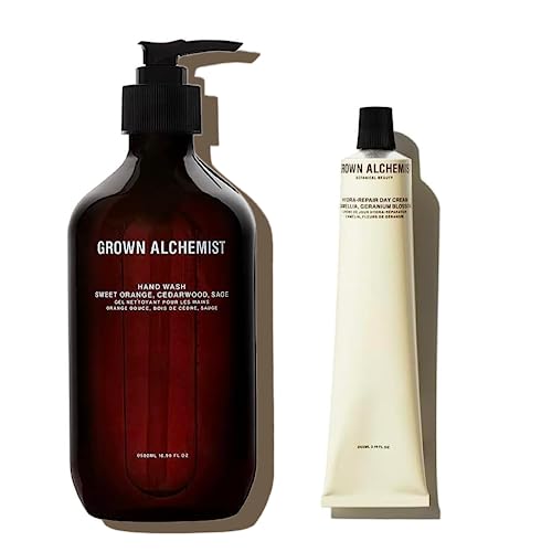 Grown Alchemist Face Moisturizer & Hand Wash - Hydrating, Organic Ingredients - 50ml & 300ml