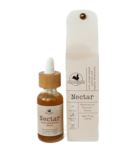 Hearth and Homestead Face Serum - Natural Retinol, Nourishing Herbs, Organic Oils - 1oz