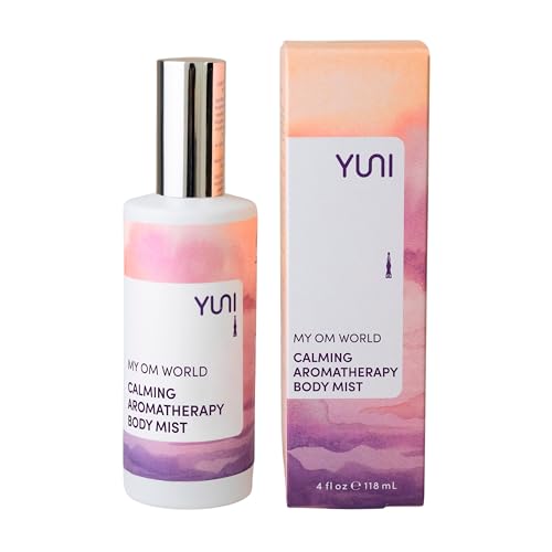 YUNI Beauty Calming Body Mist - Natural Aromatic Oils for Relaxation & Focus - 4oz