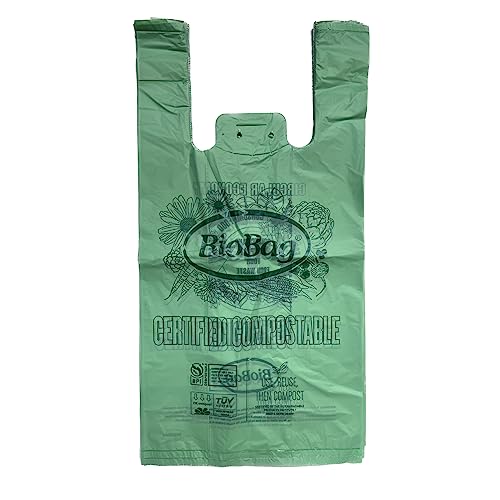 BioBag Compost Bags - 100% Certified Compostable, 12 lb Capacity, 500 Count, 16.1" x 19.7"