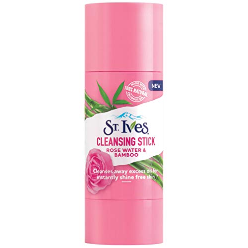 St. Ives Facial Cleansing Stick - Oil Control with Rose Water & Bamboo, Paraben-Free - 1.59 oz