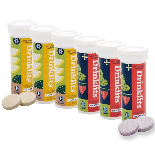 Drinklits Vitamin C Tablets - Immune Support with Herbal Blend, 0g Sugar - 60 Servings
