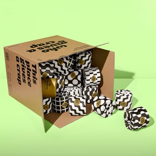 Who Gives A Crap Bamboo Toilet Paper - Soft, Strong, Tree-Free, 48 Rolls, 370 Sheets