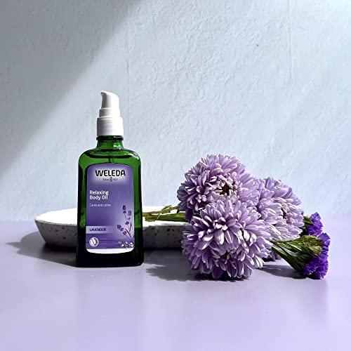 Weleda Lavender Body Oil - Calming Skin Moisturizer, Soothing Aroma - 3.4oz