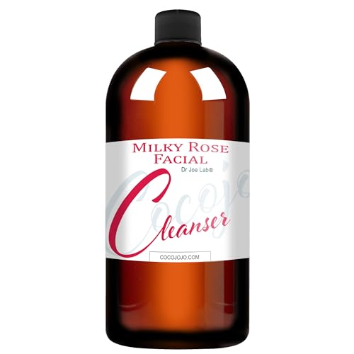 Dr Joe Lab Milky Rose Foaming Facial Cleanser - Hydrating Daily Makeup Remover - 32oz