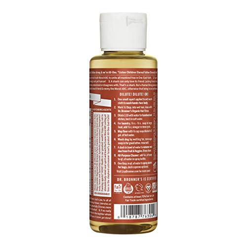 Dr. Bronner's Pure-Castile Liquid Soap - Organic Oils, 18-in-1 Uses, Concentrated, Eucalyptus - 4oz