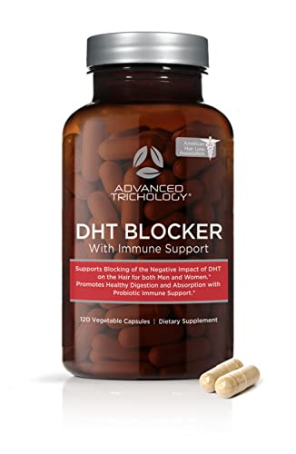 Advanced Trichology DHT Blocker - Clinically Approved Hair Growth Support for Men & Women - 60 Caps