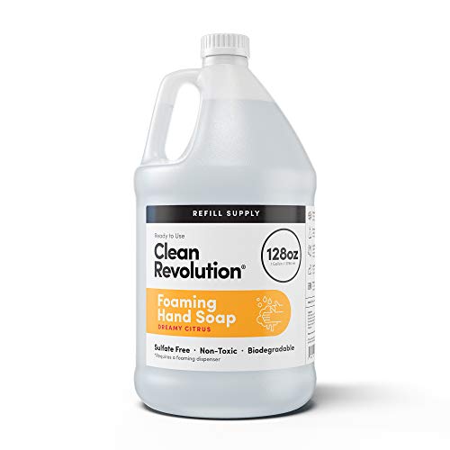 Clean Revolution Hand Soap Refill - Moisturizing Foam, Natural Citrus Scent, 128 Fl. Oz