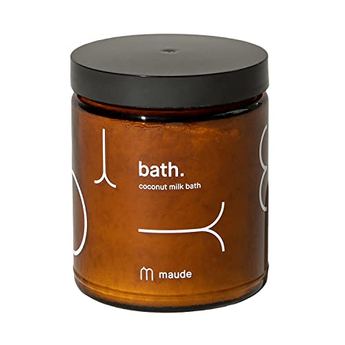 Maude Hydrating Coconut Milk Bath - Moisturizing Detox with Dead Sea Salt, Vitamins - 8 oz